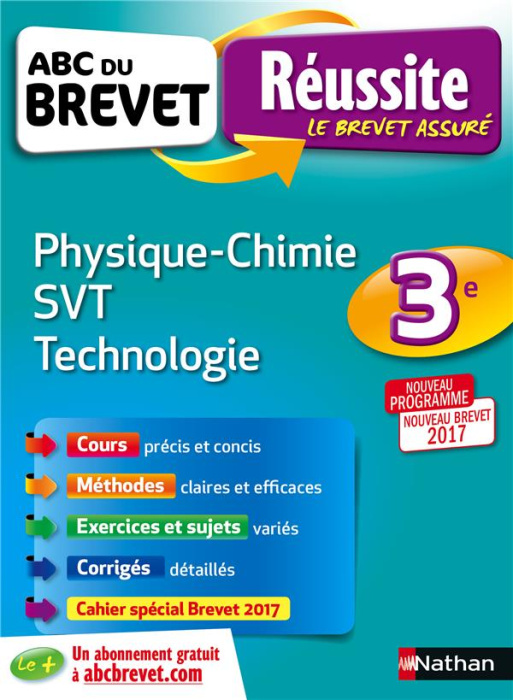 Emprunter Physique-Chimie-SVT- Techologies 3e livre