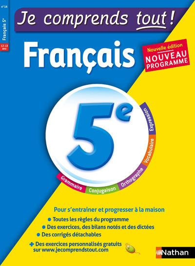 Emprunter Fançais 5e Je comprends tout ! Edition 2016 livre