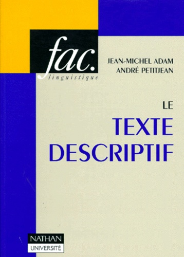 Emprunter LE TEXTE DESCRIPTIF livre