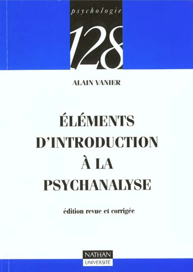 Emprunter ELEMENTS D'INTRODUCTION A LA PSYCHANALYSE livre