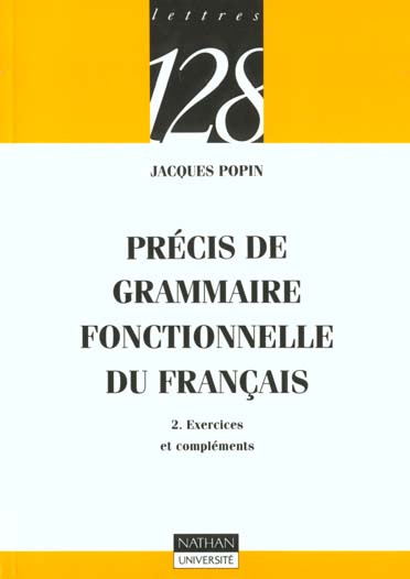 Emprunter PRECIS DE GRAMMAIRE FONCTIONNELLE DU FRANCAIS livre