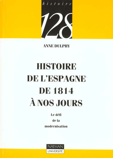 Emprunter HISTOIRE DE L'ESPAGNE DE 1814 A NOS JOURS livre