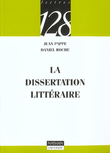 Emprunter LA DISSERTATION LITTERAIRE livre