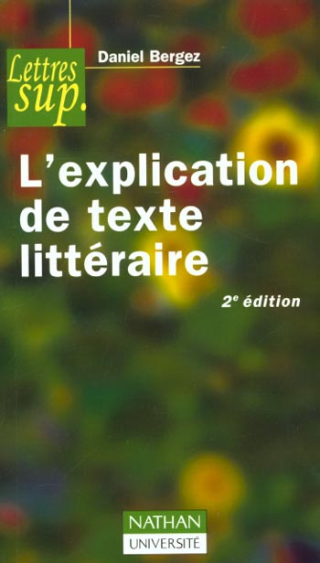 Emprunter L'EXPLICATION DE TEXTE LITTERAIRE livre