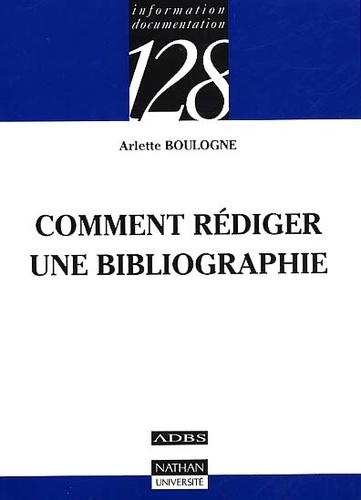 Emprunter COMMENT REDIGER UNE BIBLIOGRAPHIE livre