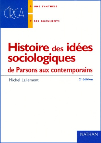 Emprunter HISTOIRE DES IDEES SOCIOLOGIQUES livre
