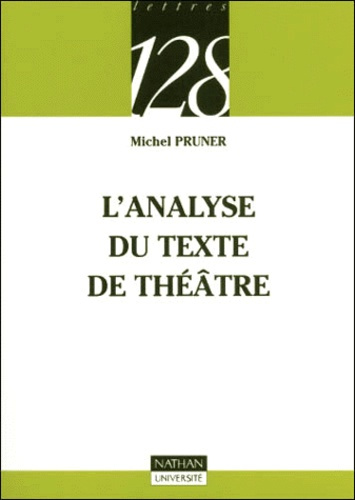 Emprunter L'ANALYSE DU TEXTE DE THEATRE livre
