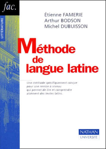 Emprunter METHODE DE LANGUE LATINE livre