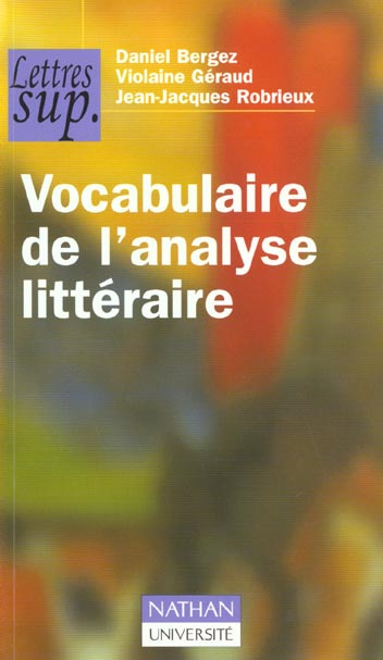 Emprunter Vocabulaire de l'analyse littéraire livre