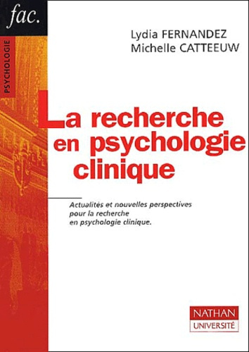 Emprunter LA RECHERCHE EN PSYCHOLOGIE CLINIQUE livre