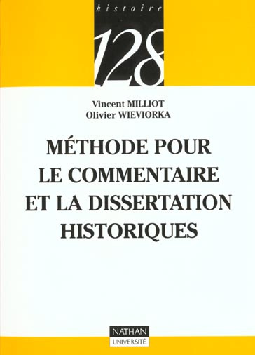 Emprunter METHODE POUR LE COMMENTAIRE ET LA DISSERTATION HISTORIQUES livre