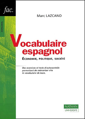 Emprunter VOCABULAIRE ESPAGNOL livre