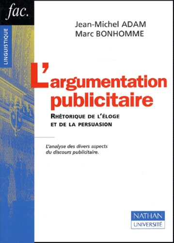 Emprunter L'ARGUMENTATION PUBLICITAIRE livre