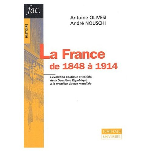 Emprunter FRANCE DE 1848 A 1914 livre