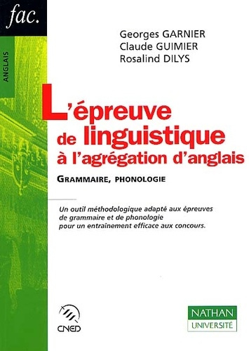 Emprunter L'EPREUVE DE LINGUISTIQUE A L'AGREGATION D'ANGLAIS livre