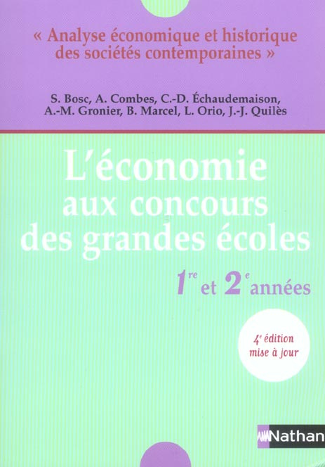 Emprunter L'économie aux concours des grandes écoles. 1e et 2e années, 4e édition livre