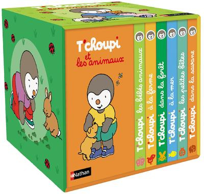 Emprunter T'choupi et les animaux. Coffret en 6 volumes : T'choupi à la mer ; T'choupi dans la savane ; T'chou livre