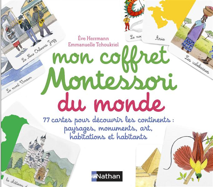 Emprunter Mon coffret Montessori du monde. 77 cartes pour découvrir les continents : paysages, monuments, art, livre