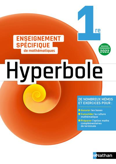 Emprunter Maths 1re Hyperbole. Cahier de l'élève, Edition 2022 livre