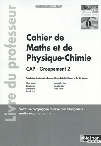 Emprunter Cahier de maths et de physique-chimie CAP Groupement 2. Livre du professeur, Edition 2023 livre
