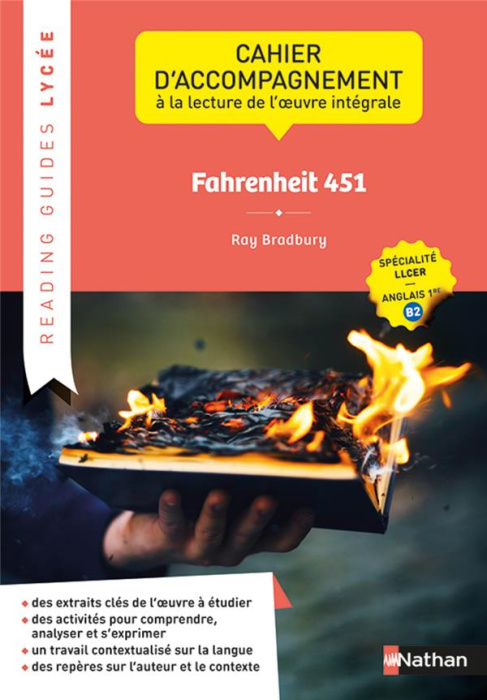 Emprunter Fahrenheit 451, Ray Bradbury. Cahier d'accompagnement à la lecture de l'oeuvre intégrale LLCER angla livre