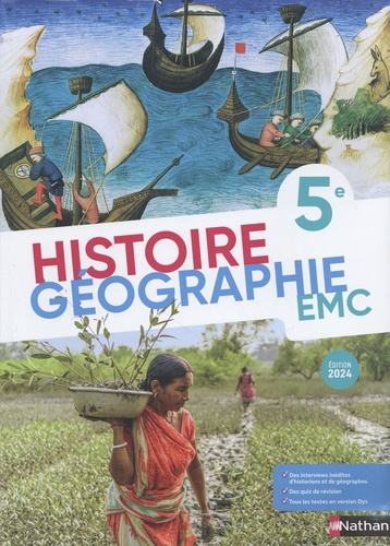 Emprunter Histoire Géographie EMC 5e. Edition 2024 livre