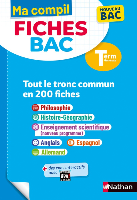 Emprunter Ma compil fiches Bac Tle. Tout le tronc commun, Edition 2024 livre