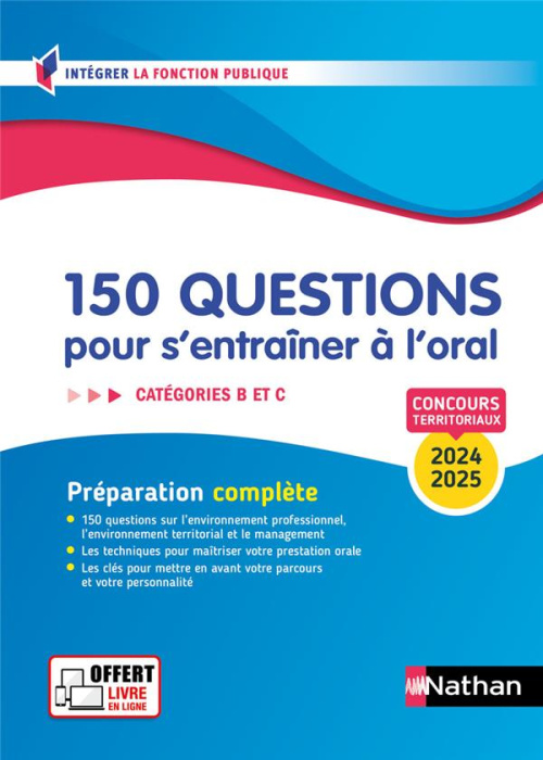 Emprunter 150 questions pour s'entrainer à l'oral. Catégories B et C, Edition 2024-2025 livre