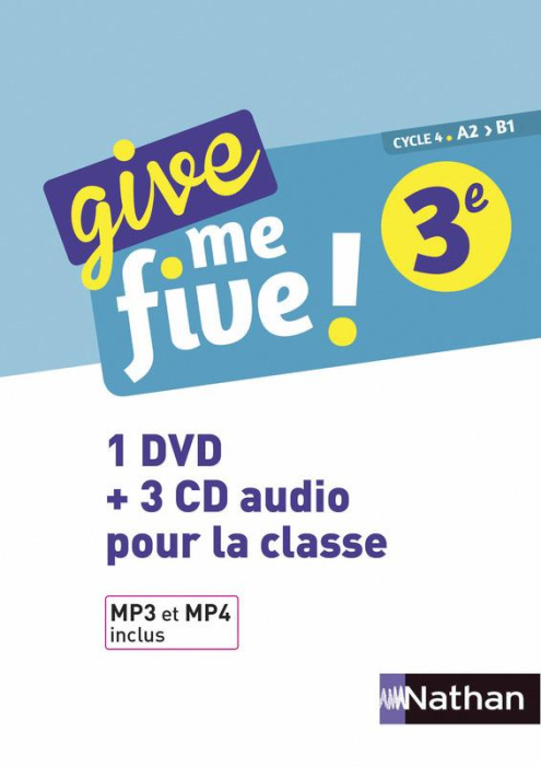 Emprunter Give me five! 3e A2>B1. 1 DVD 3 CD AUDIO livre