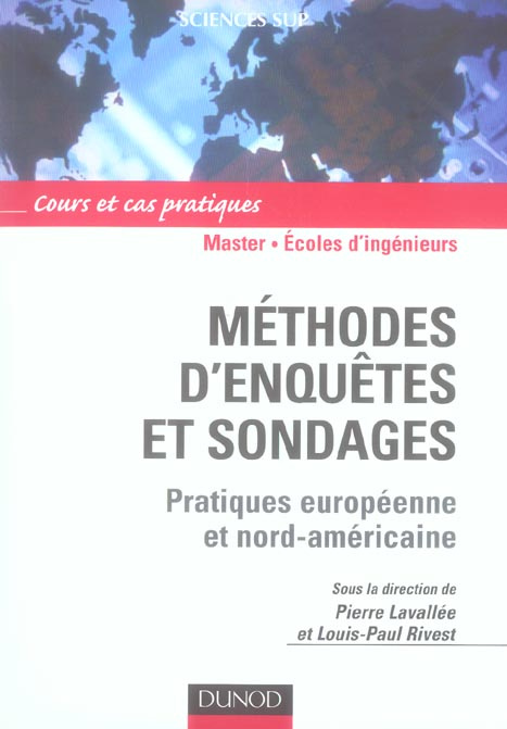Emprunter Méthodes d'enquêtes et sondages. Pratiques européenne et nord-américaine livre
