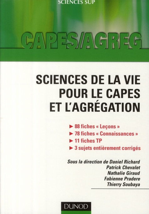 Emprunter Sciences de la vie pour le CAPES et l'agrégation. Leçons corrigées, rappels des connaissances, trava livre