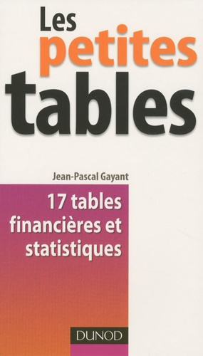 Emprunter Les petites tables / 17 tables financières et statistiques livre