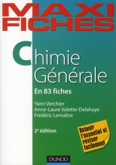 Emprunter Chimie générale en 83 fiches. 2e édition livre