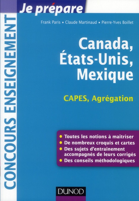 Emprunter CANADA, ETATS-UNIS, MEXIQUE - CAPES-AGREGATION GEOGRAPHIE livre