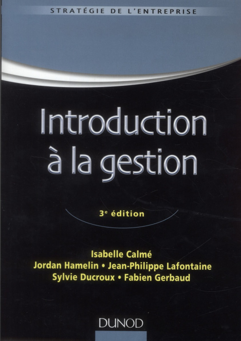 Emprunter Introduction à la gestion. 3e édition livre