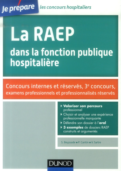 Emprunter La RAEP dans la fonction publique hospitalière. Concours internes et réservés, 3e concours, examens livre