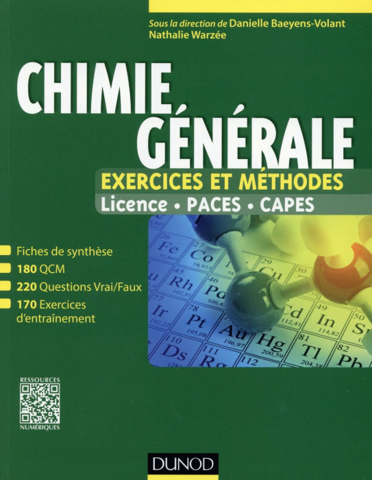 Emprunter Chimie générale exercices et méthodes livre