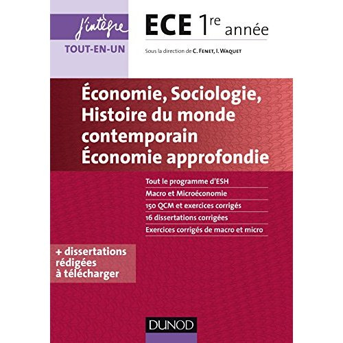 Emprunter Economie, sociologie, histoire du monde contemporain, économie approfondie ECE 1re année livre