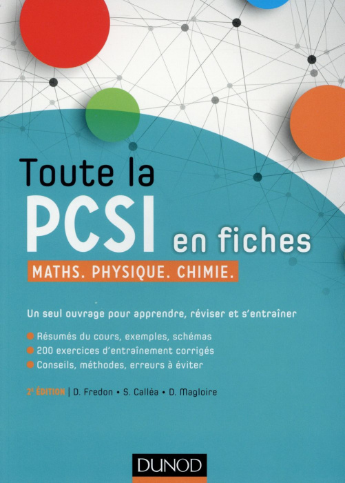 Emprunter Toute la PCSI en fiches. Maths, physique, chimie, 2e édition livre