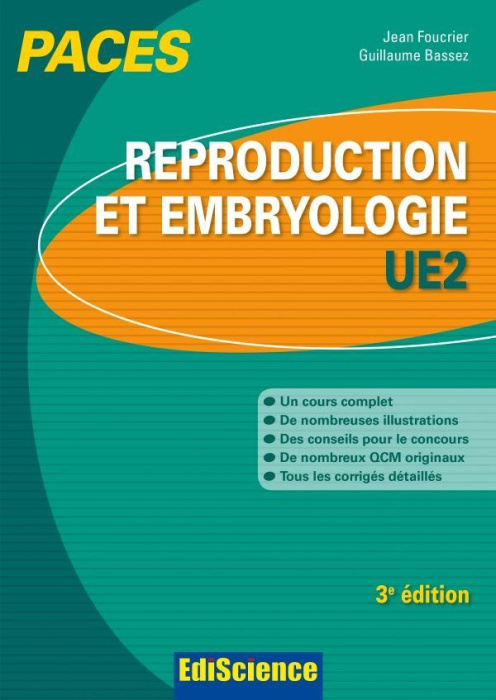 Emprunter Reproduction et embryologie UE2 PACES 1re année. 3e édition livre