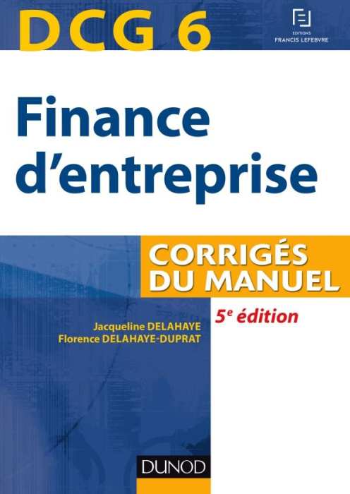 Emprunter DCG 6 Finance d'entreprise livre