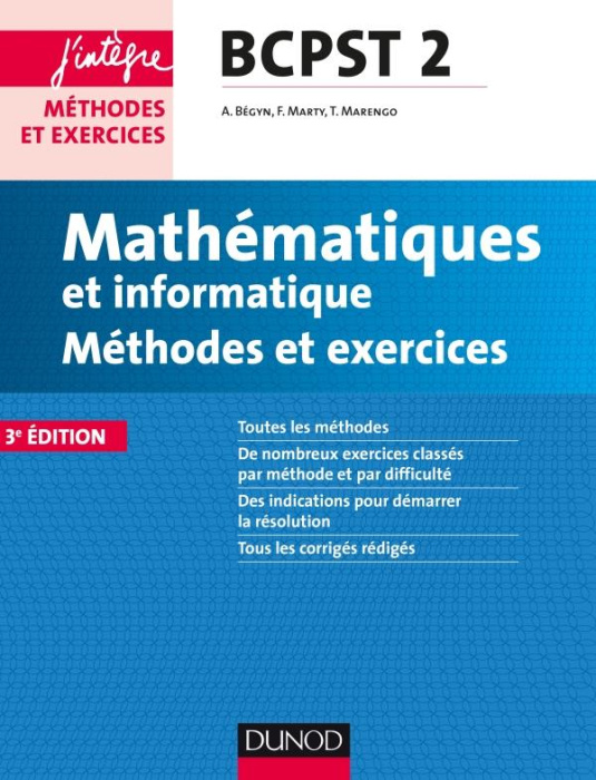 Emprunter MATHEMATIQUES ET INFORMATIQUE METHODES ET EXERCICES BCPST 2E ANNEE - 3E ED. livre