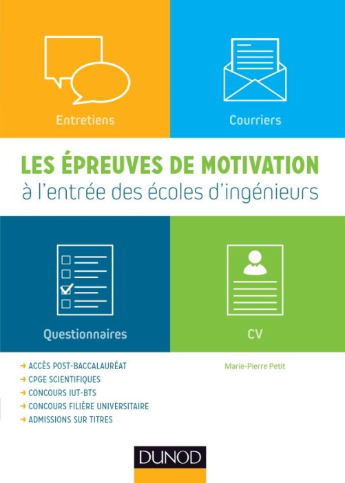 Emprunter Les épreuves de motivation à l'entrée des écoles d'ingénieurs livre