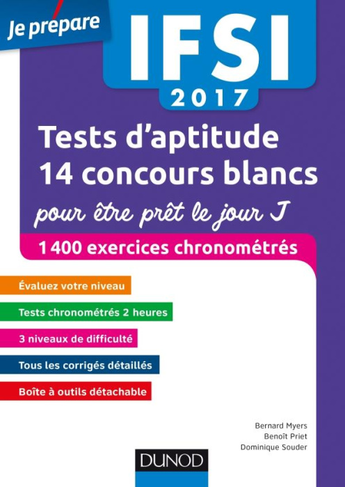 Emprunter IFSI Tests d'aptitude : 14 concours blancs pour être prêt le jour J. 1400 exercices chronométrés, Ed livre