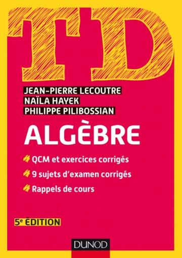 Emprunter TD algèbre. 5e édition livre