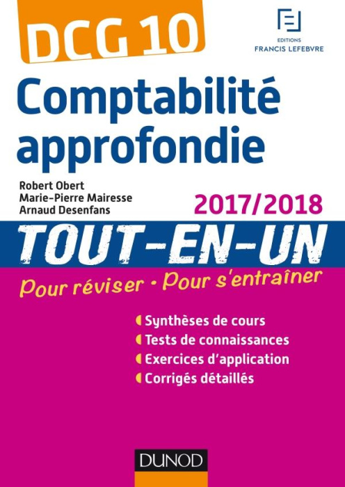 Emprunter DCG 10 - COMPTABILITE APPROFONDIE - 6E ED. - TOUT-EN-UN - 2017/2018 livre