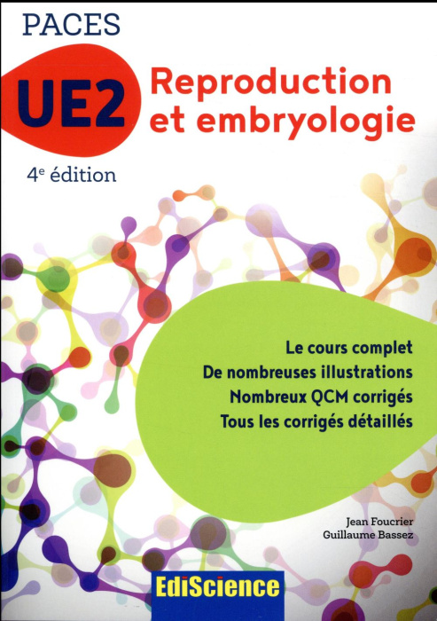 Emprunter Paces UE2 Reproduction et embryologie. 1e année santé, 4e édition livre