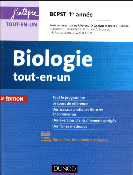 Emprunter Biologie tout-en-un BCPST 1re année livre