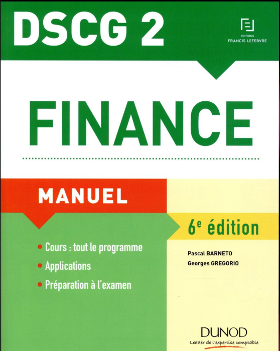 Emprunter Finance DSCG 2. Manuel, 6e édition livre