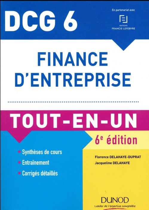 Emprunter Finance d'entreprise DCG 6. Tout-en-un, 6e édition livre